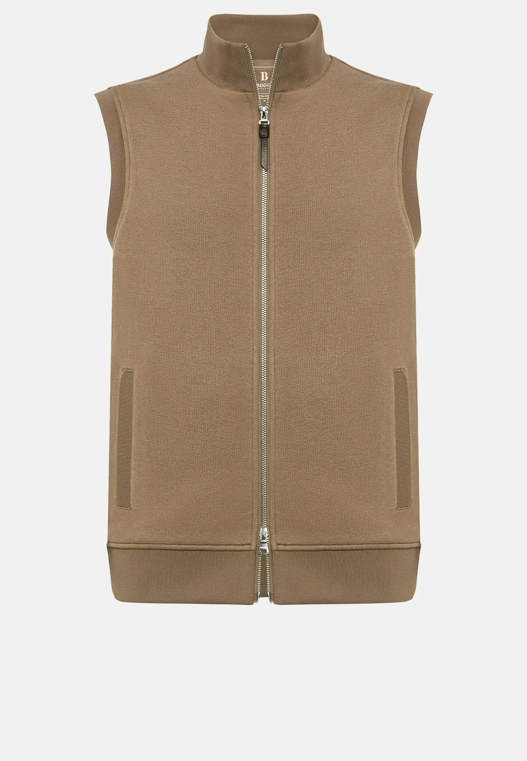 Sweat-shirt Rembourré Sans Manches En Coton Tencel