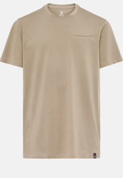 T-Shirt En Jersey De Coton Avec Poche Poitrine