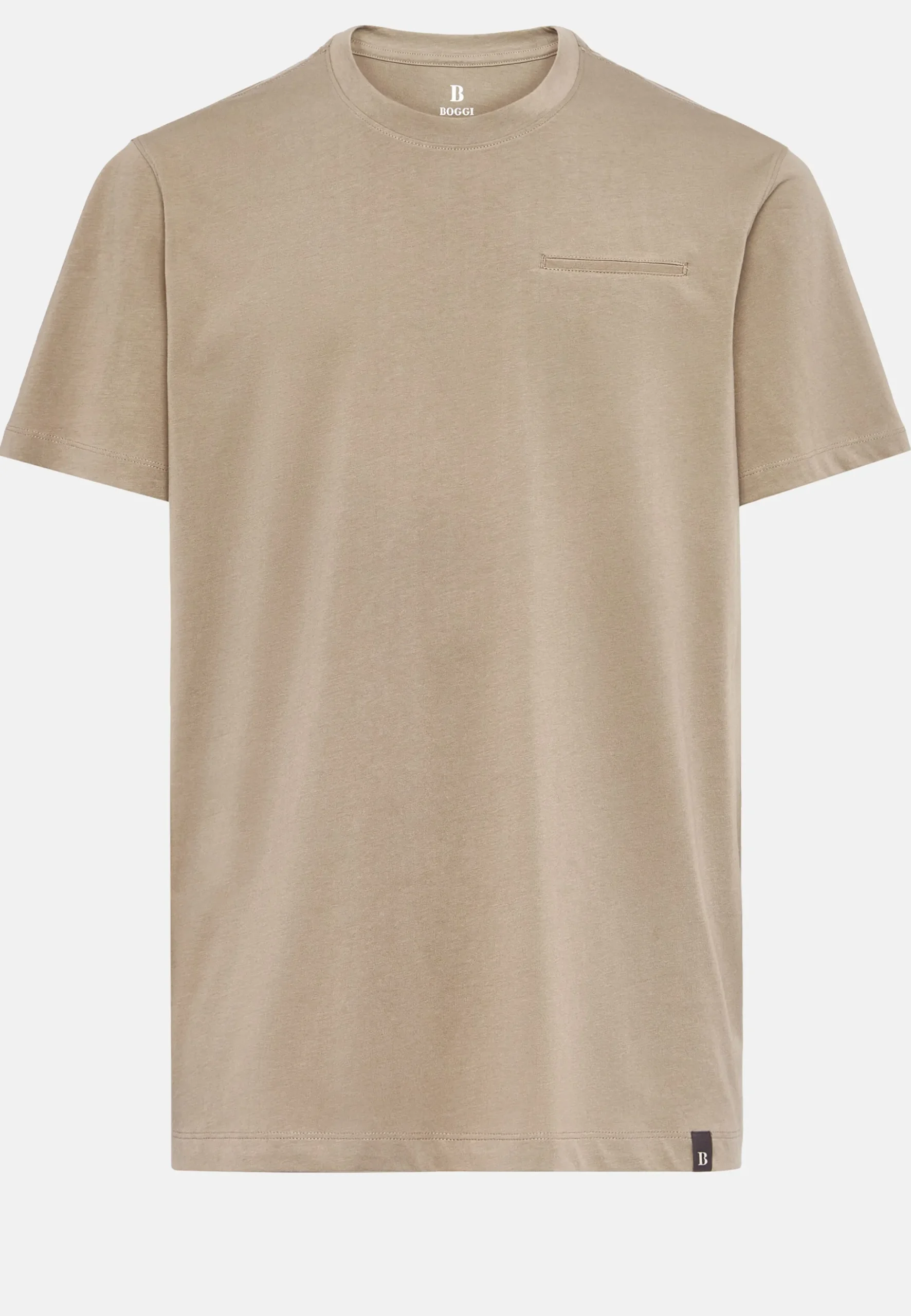 T-Shirt En Jersey De Coton Avec Poche Poitrine