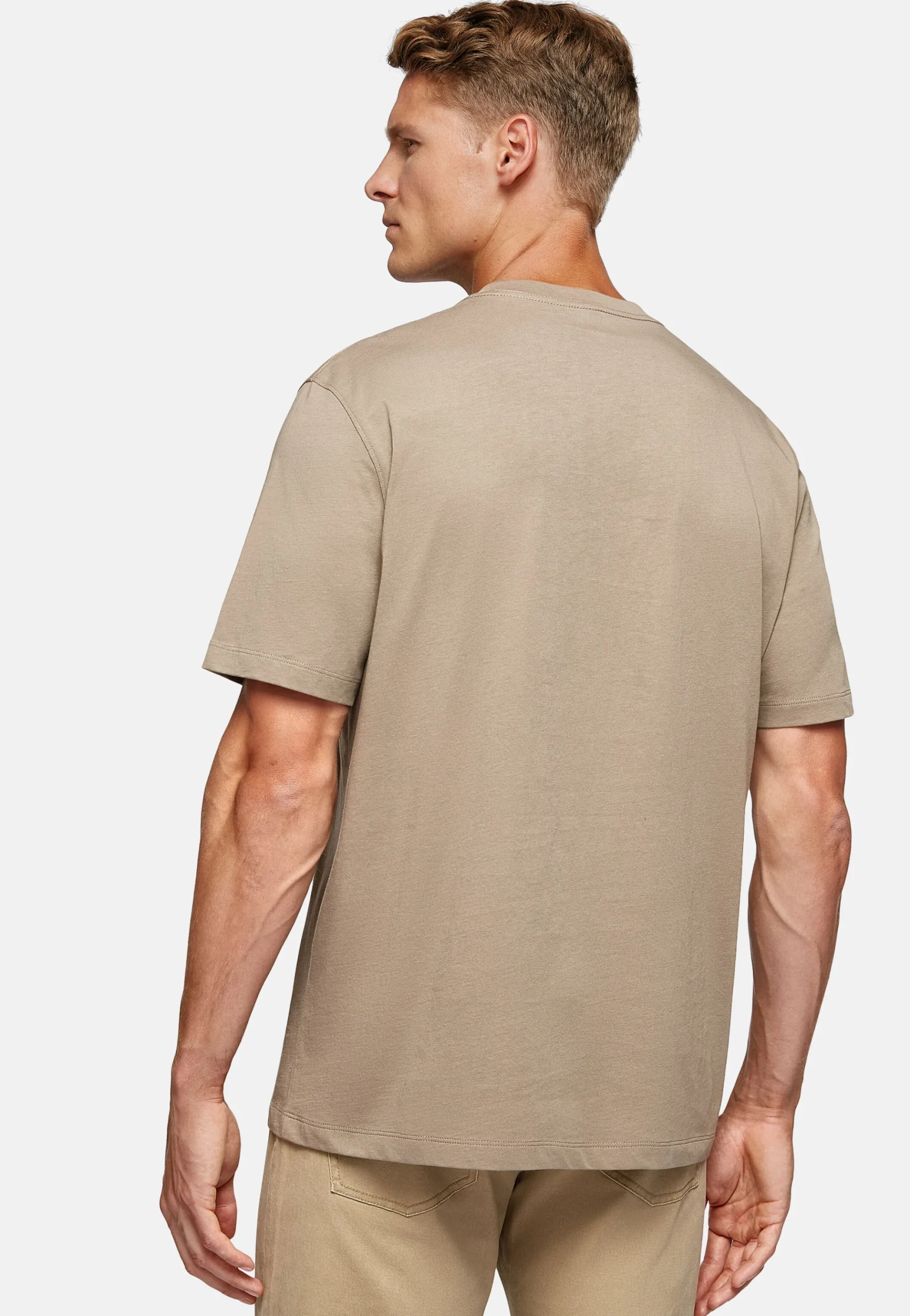 T-Shirt En Jersey De Coton Avec Poche Poitrine