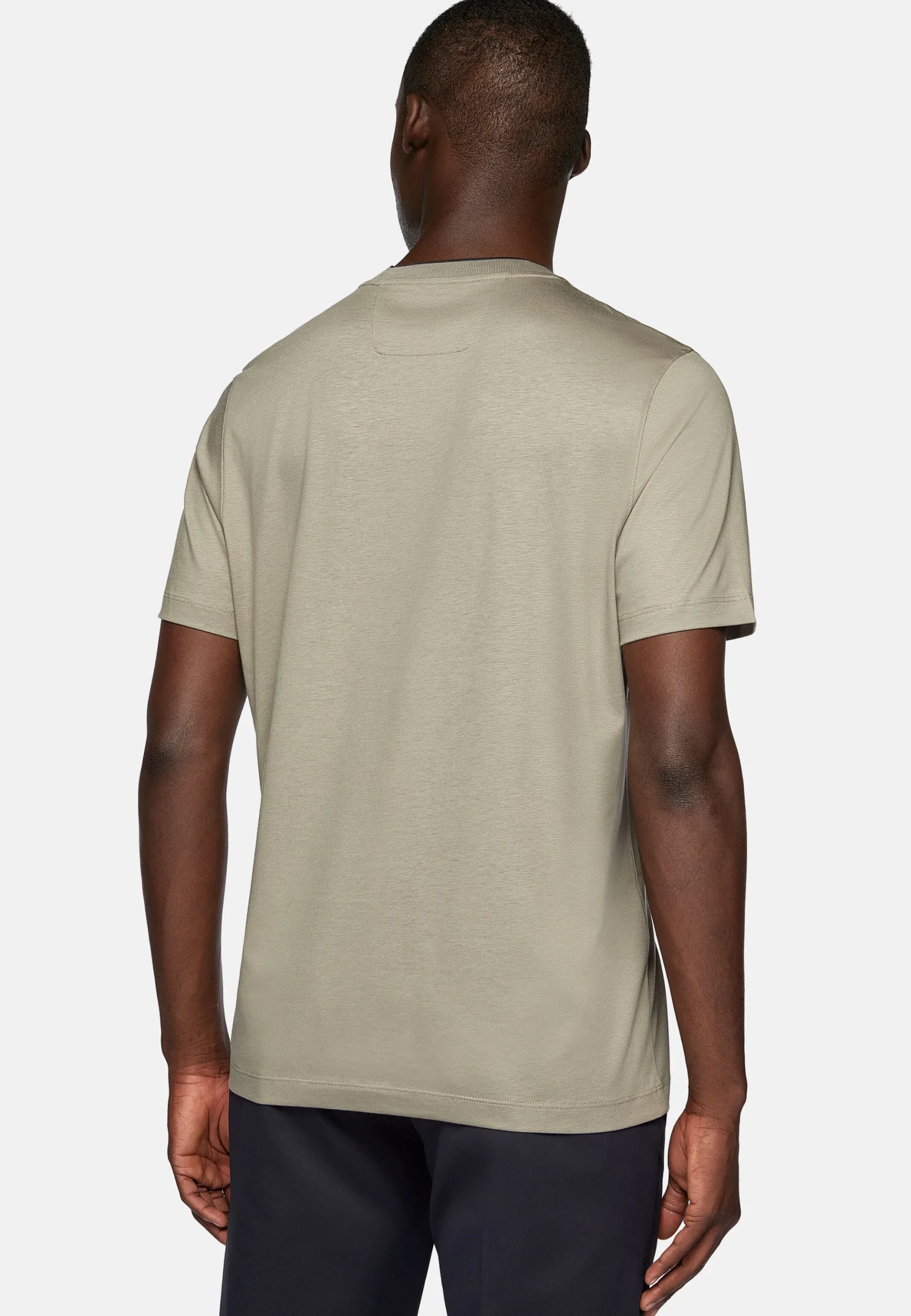 T-Shirt En Jersey De Coton Et Tencel