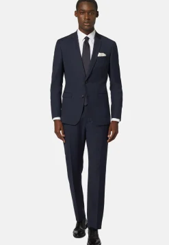 Veste à Micromotif En Laine Extensible