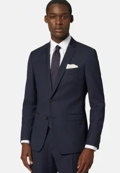 Veste à Micromotif En Laine Extensible