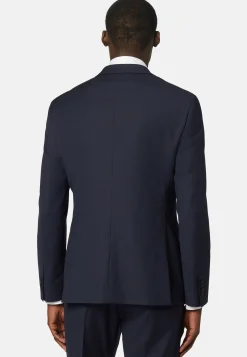 Veste à Micromotif En Laine Extensible