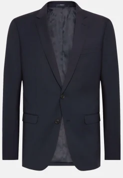 Veste à Micromotif En Laine Extensible