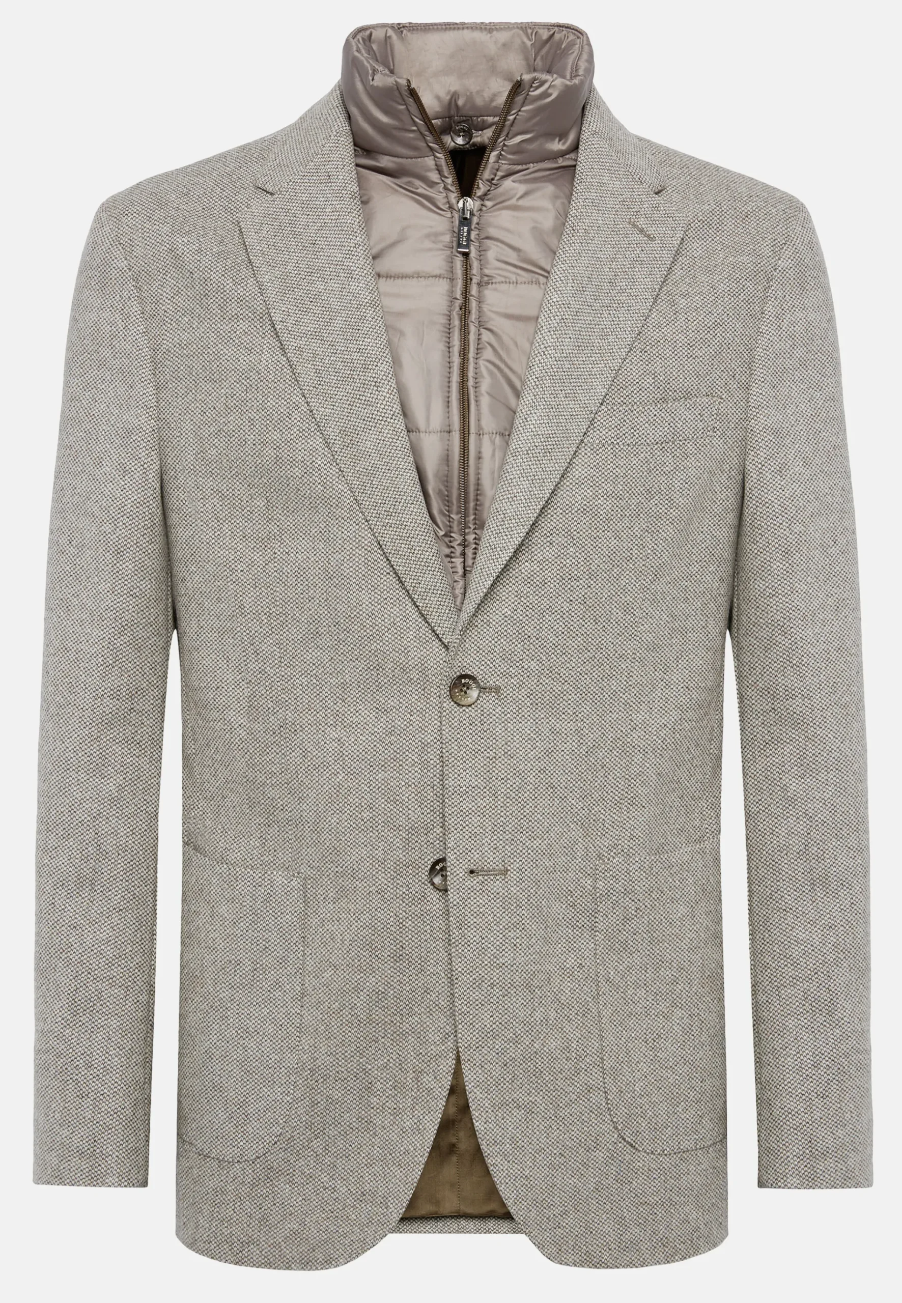 Veste Avec Gilet En Laine Mélangée