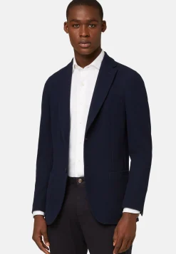 Veste Bleu Marine En Coton B Jersey