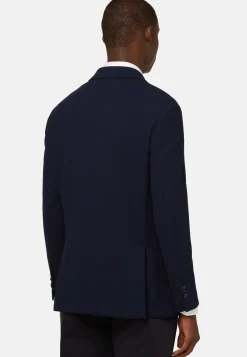 Veste Bleu Marine En Coton B Jersey