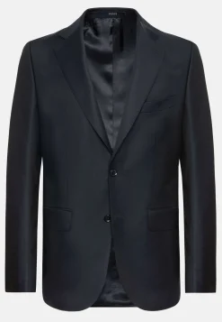 Veste Bleu Marine En Laine Super 130