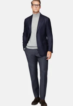 Veste Bleu Marine En Pure Laine