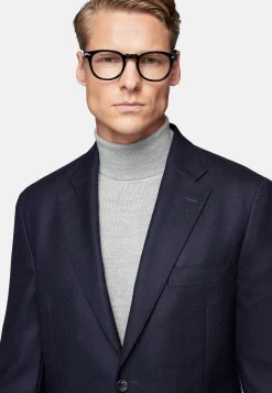 Veste Bleu Marine En Pure Laine