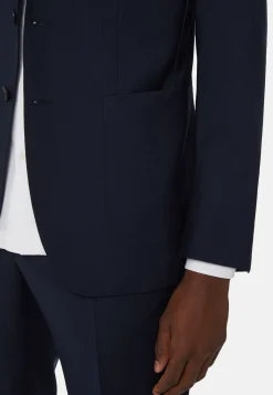 Veste Bleue En Laine B Aria