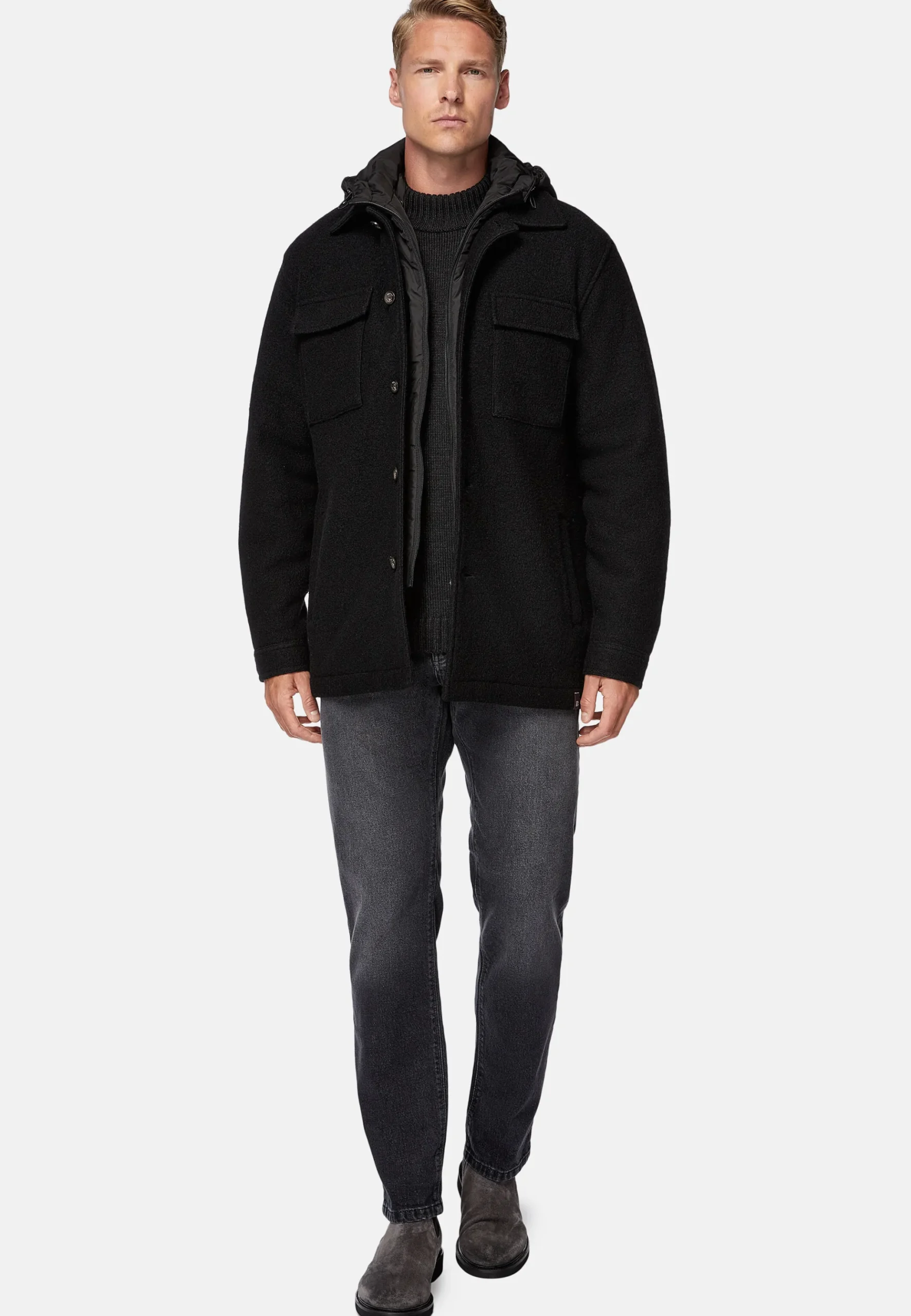 Veste Chemise Blink En Laine Avec Plastron