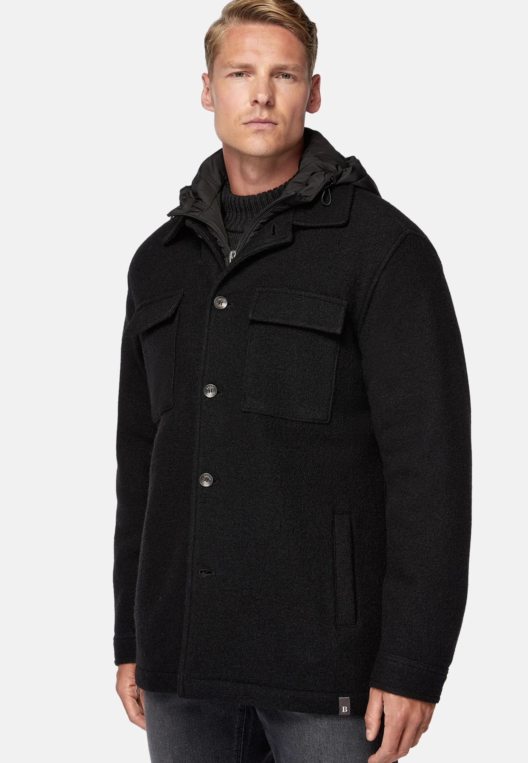 Veste Chemise Blink En Laine Avec Plastron