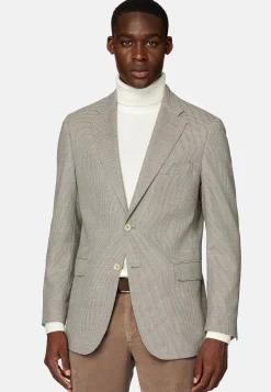 Veste Gris Tourterelle En Laine Extensible