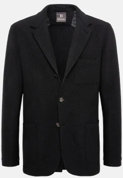 Veste Noire B Jersey En Pure Laine