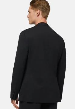 Veste Noire En Nylon Stretch B Tech