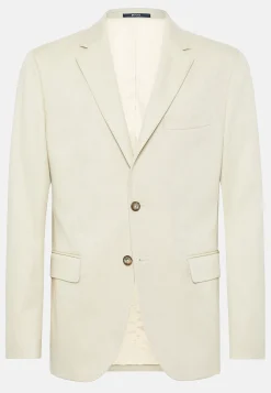 Veste Sable En Laine Et Coton Stretch